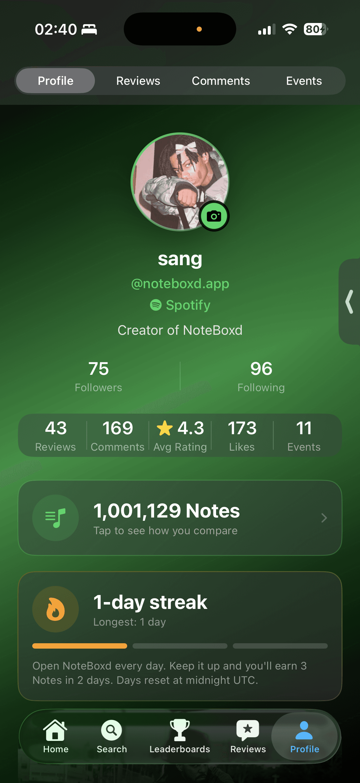 NoteLogd app screenshot 1